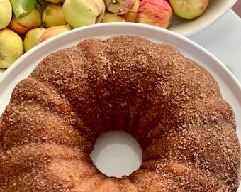Sourdough Apple Cider Donut Cake Recipe: Digital Download (Printable)