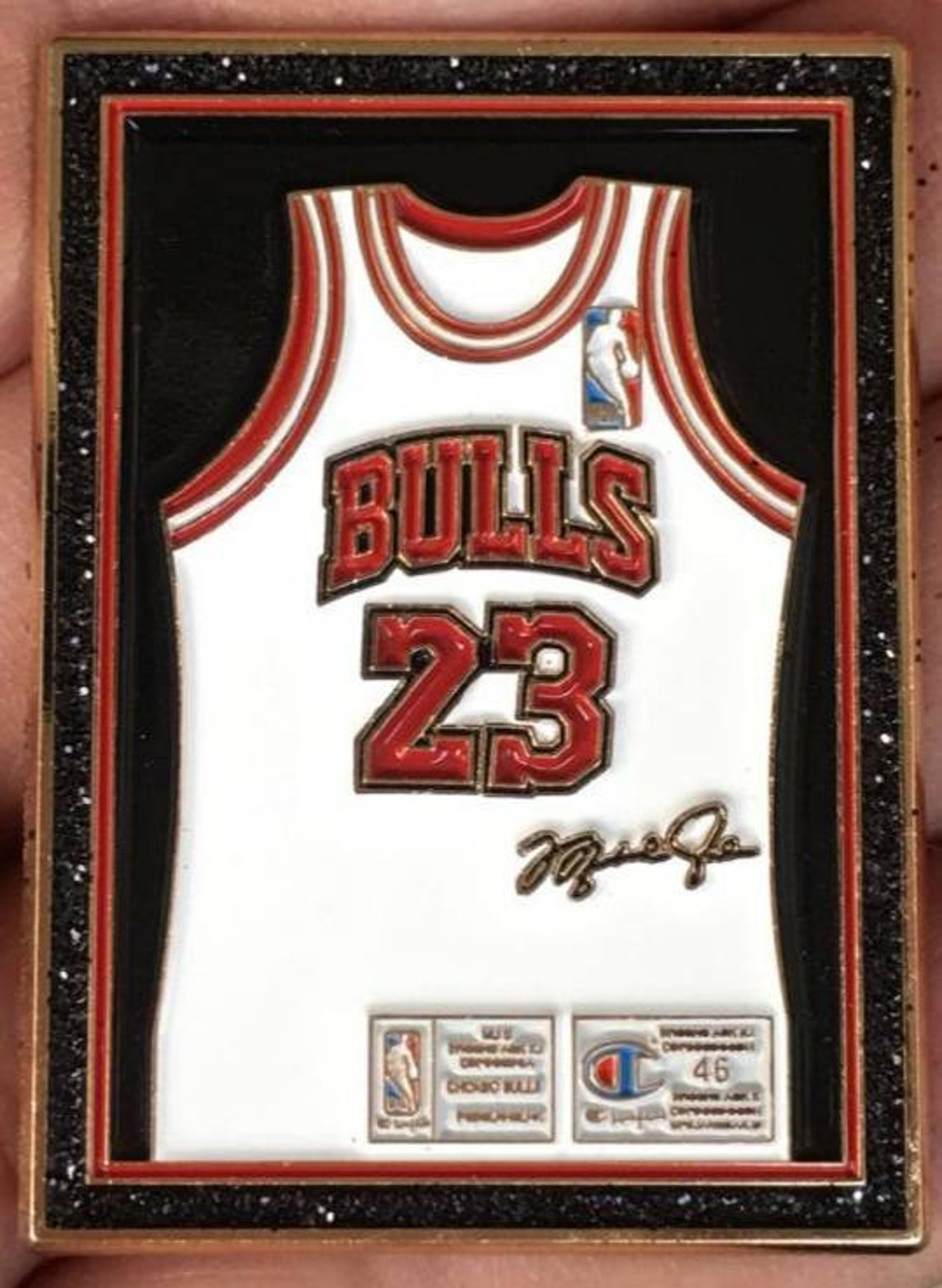 Chicago Bulls Michael Jordan Retired Jerseys 3D Frame Lapel Etsy