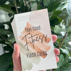 Feel Good Fitness Flash Cards (V4081904380) - Affirmatiekaarten voor vreugdevolle beweging, intuïtief eten, voedselvrijheid