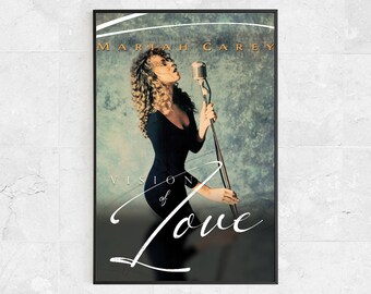 Mariah Carey Vision in Love Poster - Remix Graphic Song Print