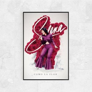 Selena Quintanilla Poster - Selena Como La Flor Graphic Series - Gift for Selena Singer Fans - Anything For Selena Movie