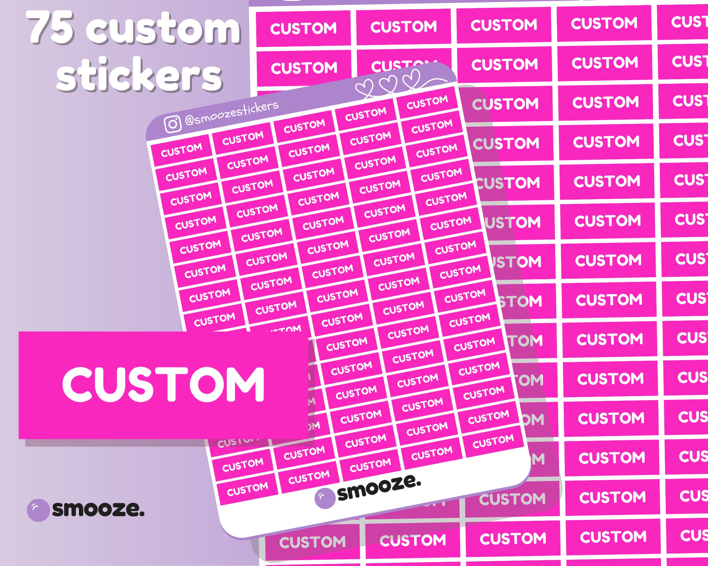 75 custom class stickers personalised subject stickers Etsy