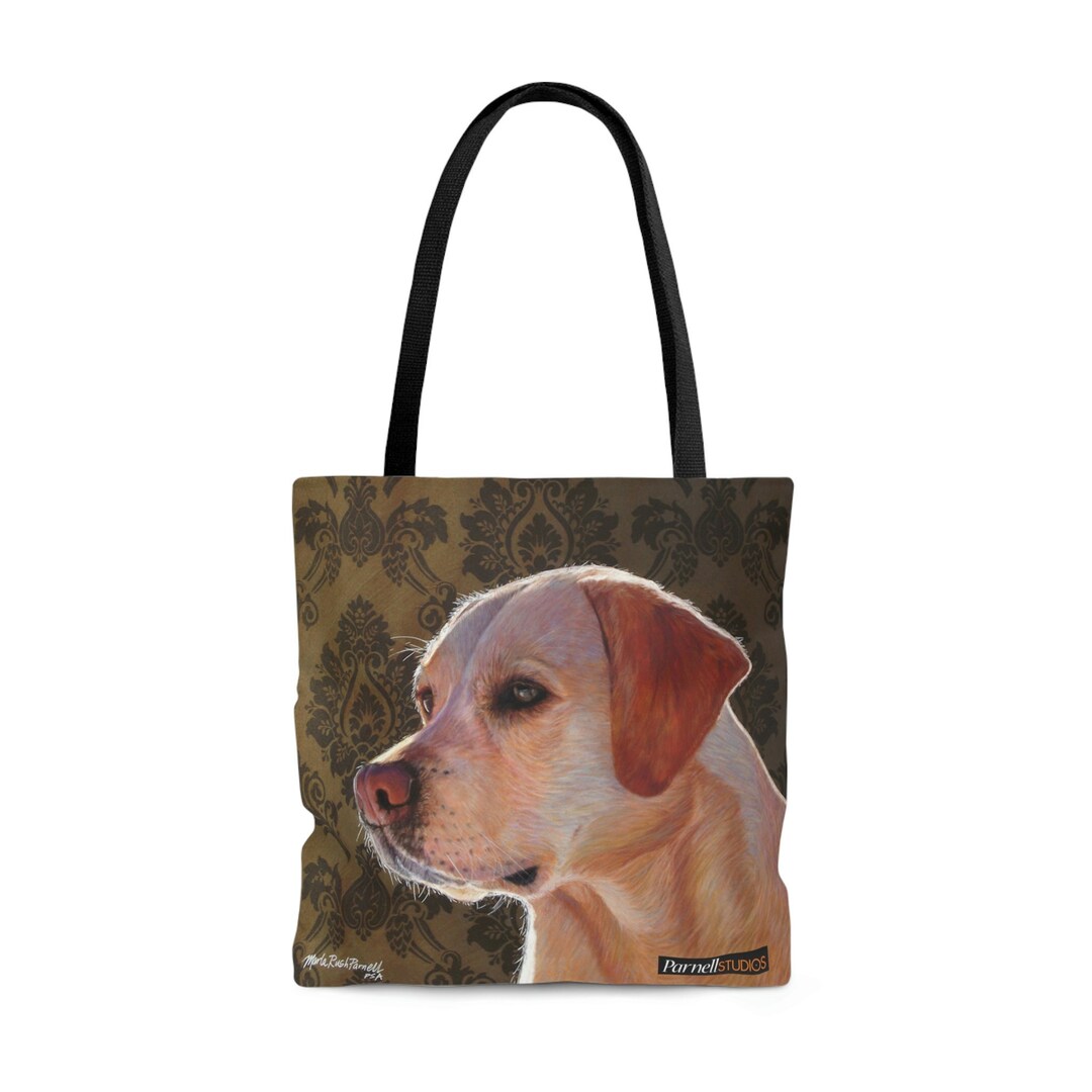 Yellow Lab Tote Bag Large Tote Labrador Retriever Painting Etsy