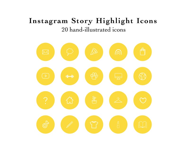 yellow instagram highlight covers free yellow instagram highlight covers free