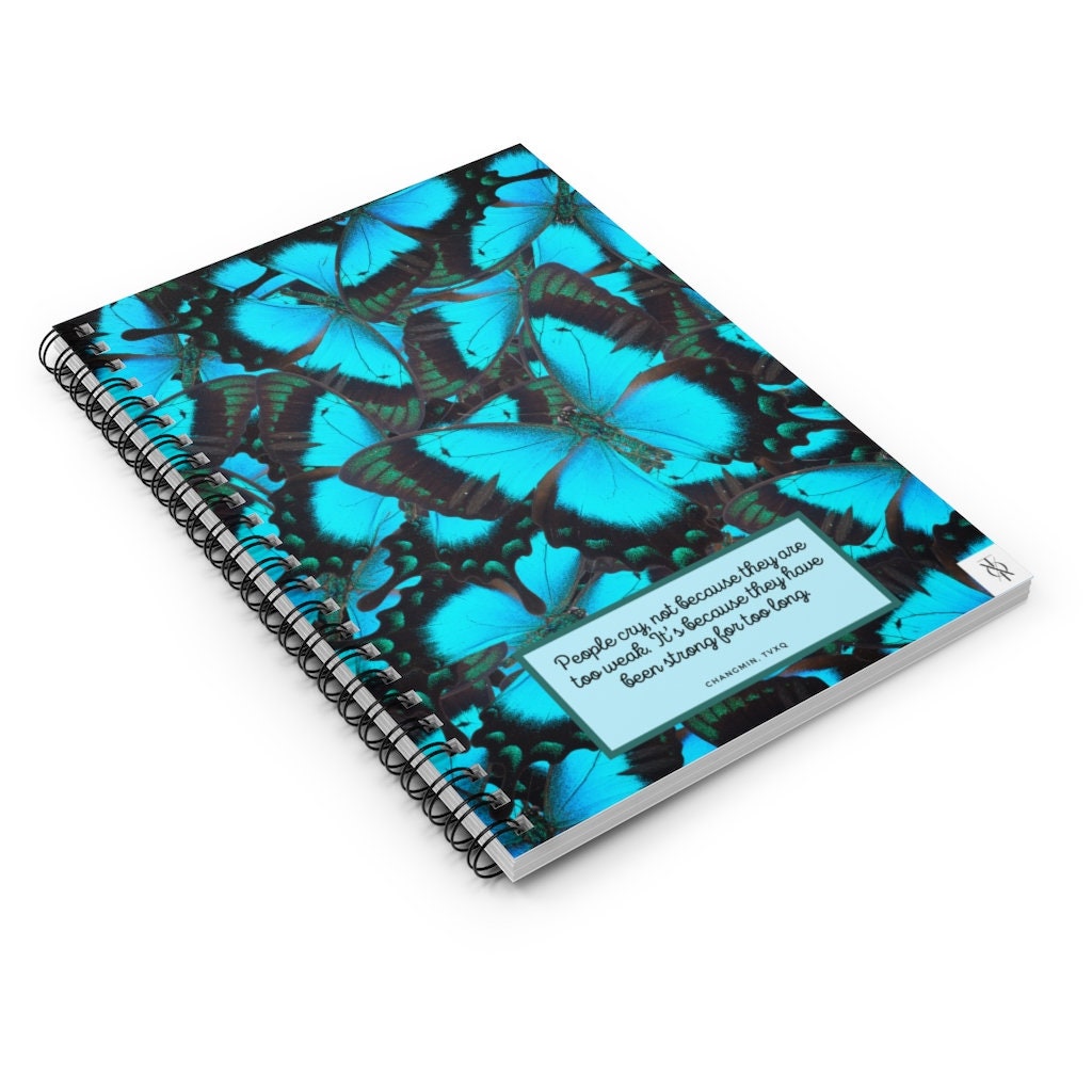 TVXQ Changmin Spiral Notebook Butterfly Notebook Aesthetic | Etsy