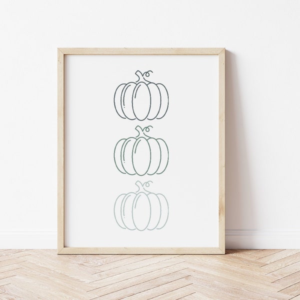 Fall Pumpkin Printable Wall Art Digital Download Farmhouse Fall Decor Art Print Autumn Decor Instant Download Pumpkins Art Fall Mantel Decor