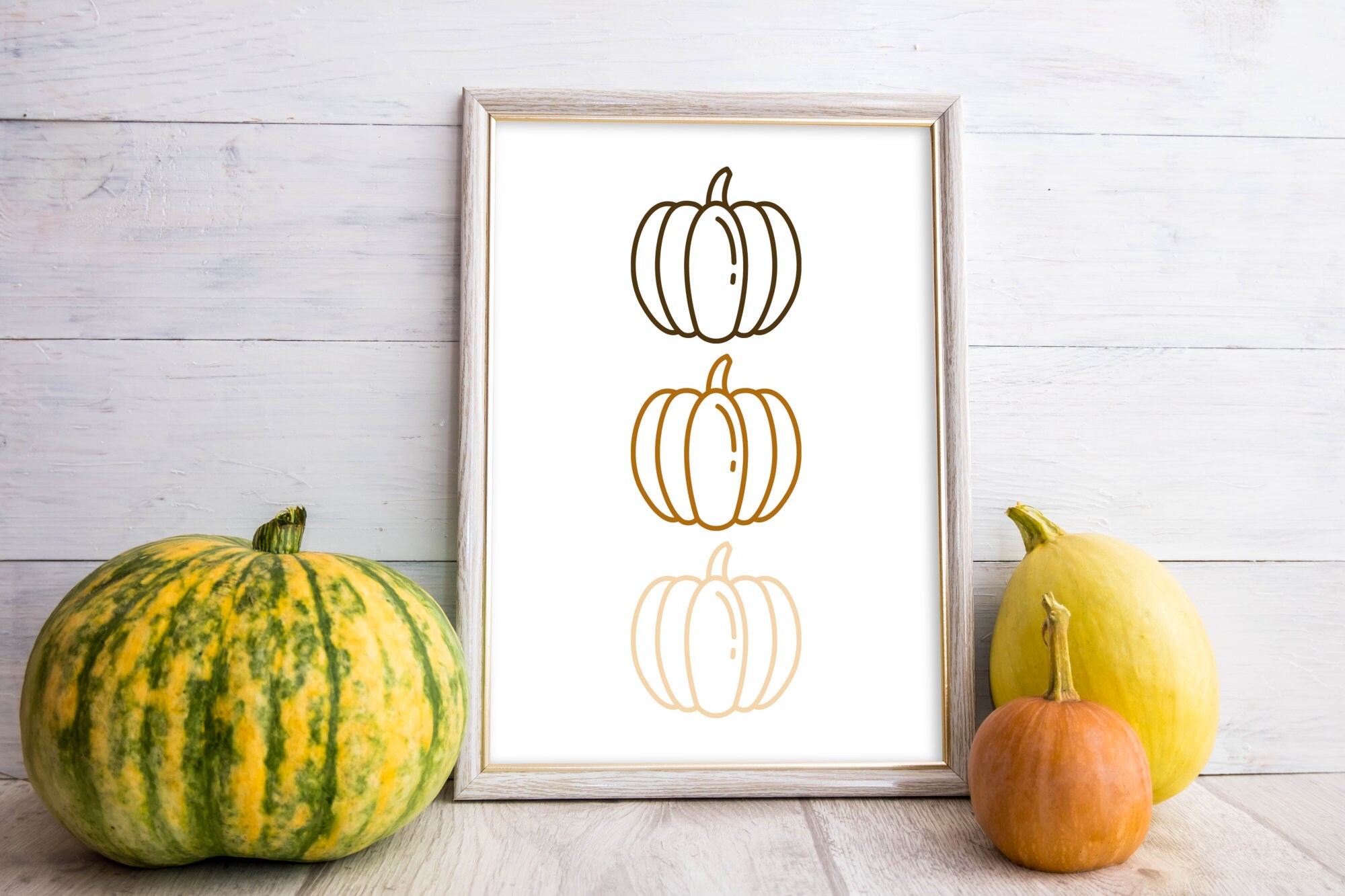 Pumpkin Printable Fall Digital Print Fall Wall Decor Digital Download ...