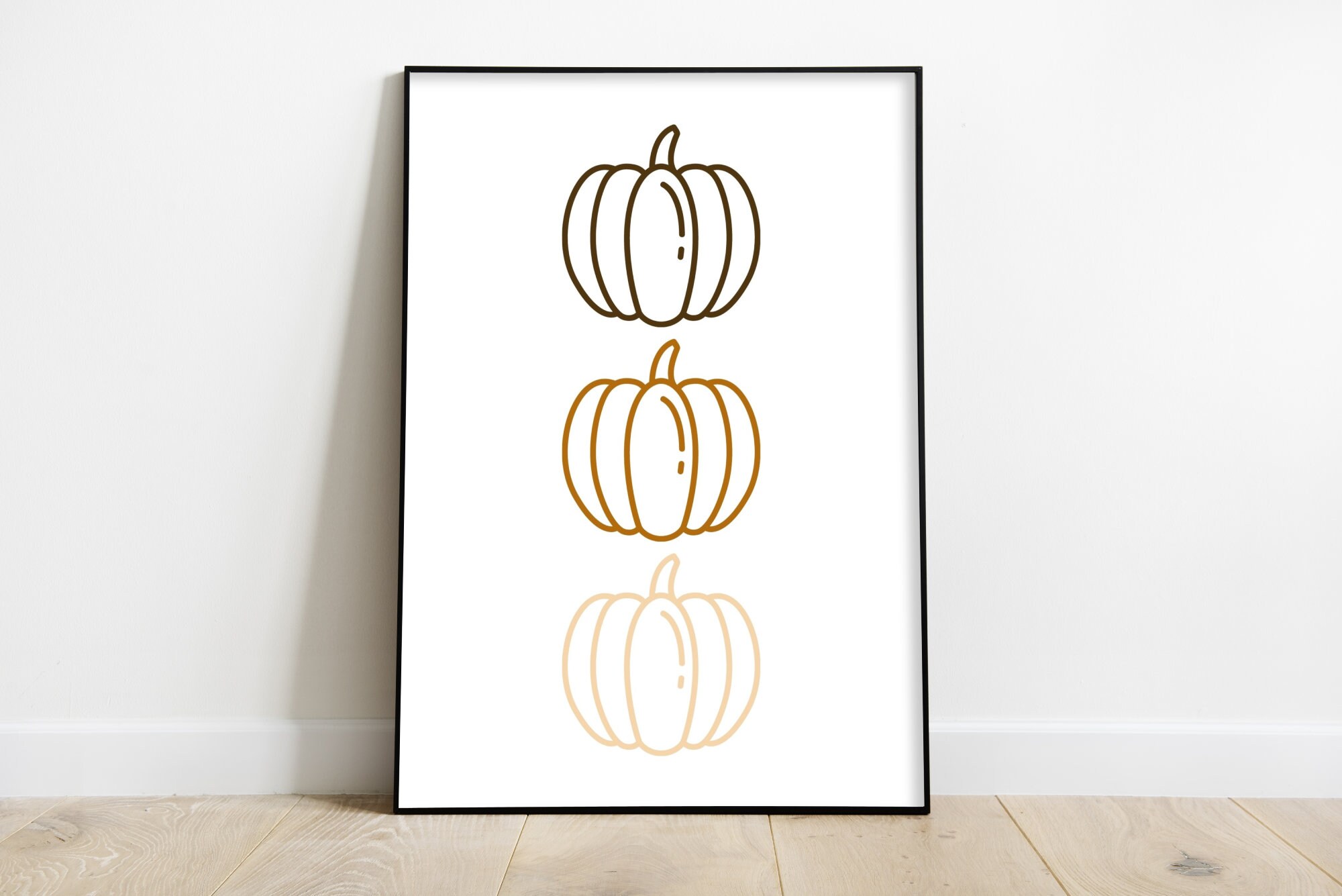 Pumpkin Printable Fall Digital Print Fall Wall Decor Digital Download ...