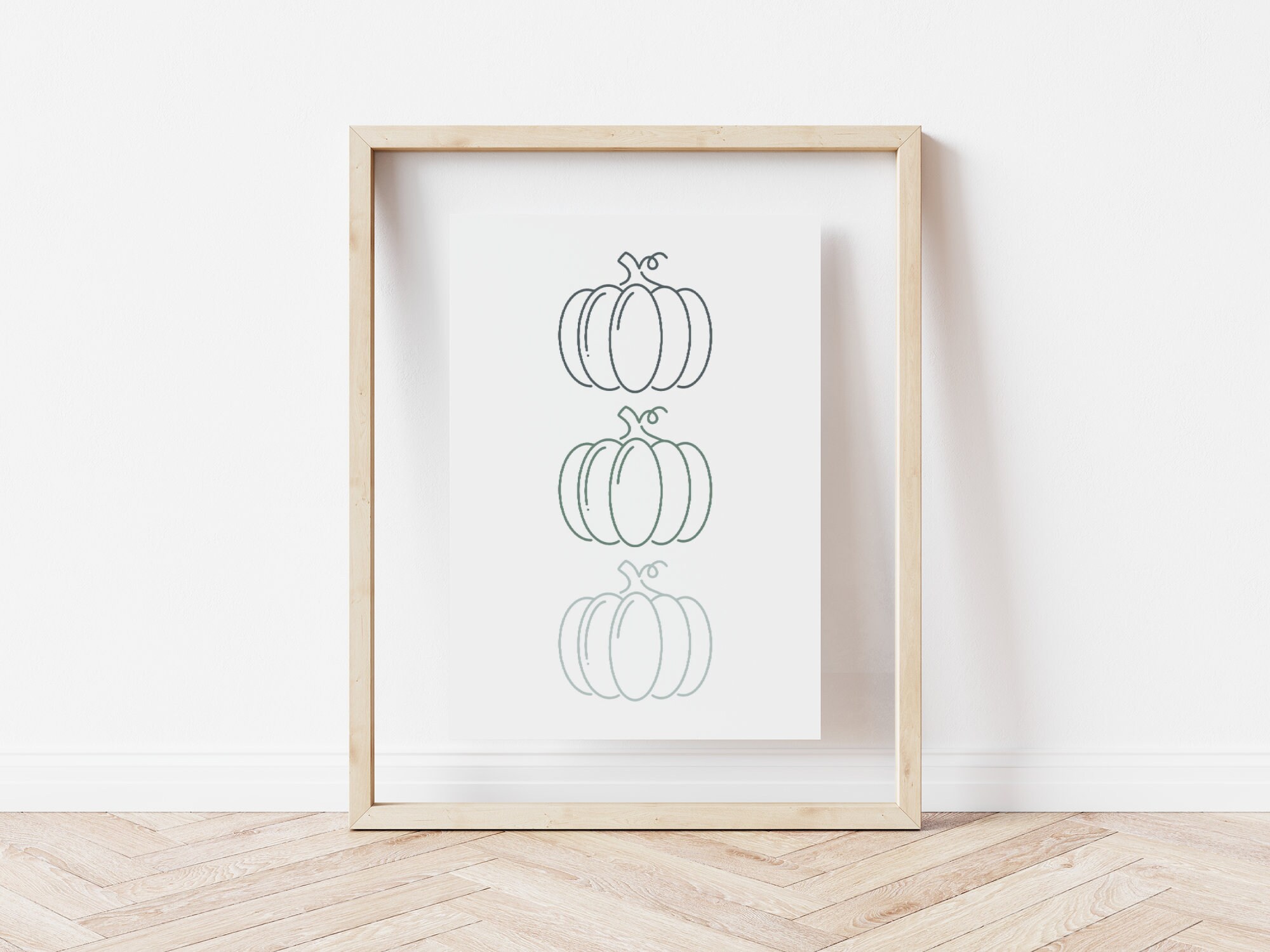 Fall Pumpkin Printable Wall Art Digital Download Farmhouse Fall Decor ...