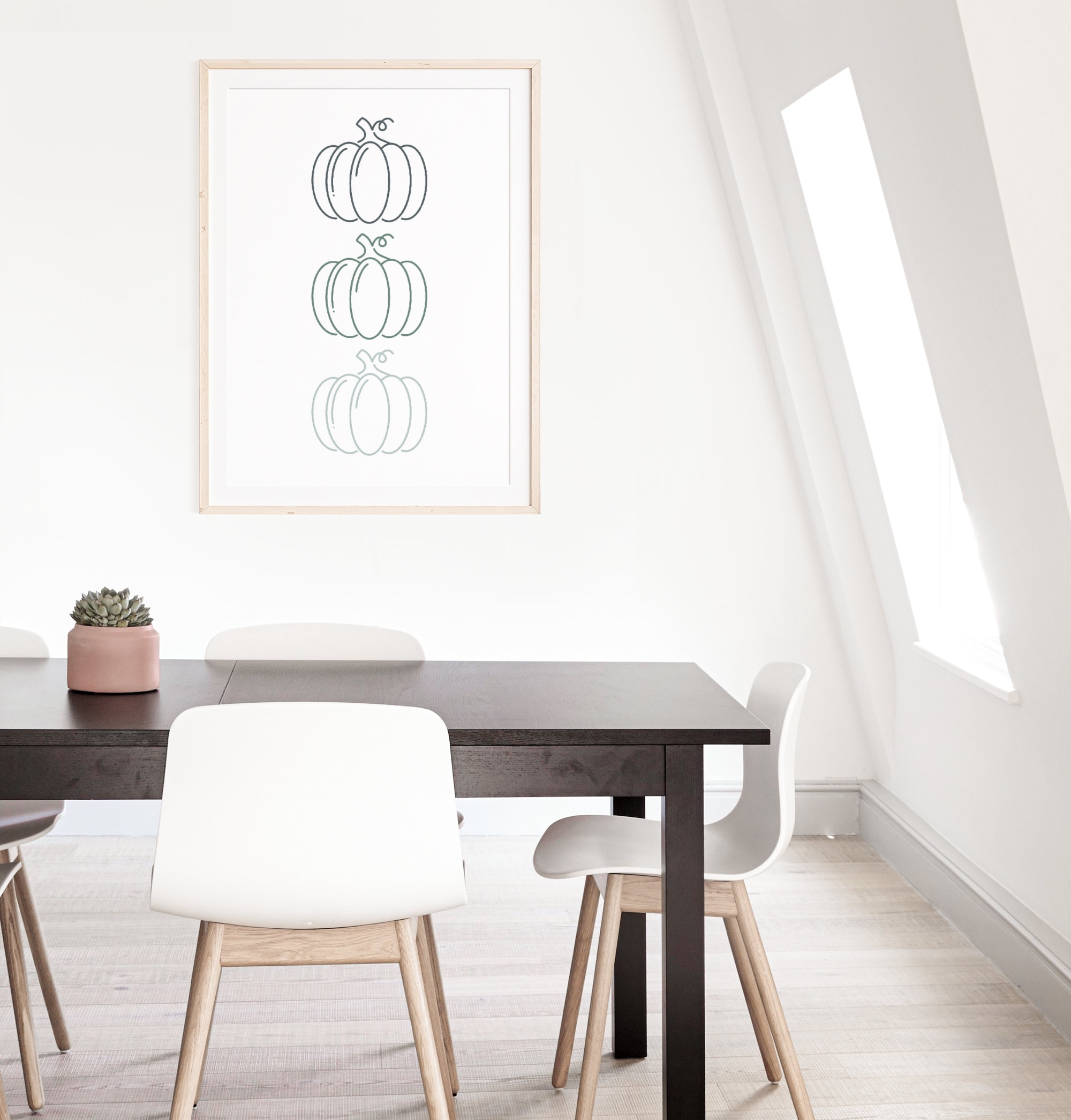 Fall Pumpkin Printable Wall Art Digital Download Farmhouse Fall Decor ...