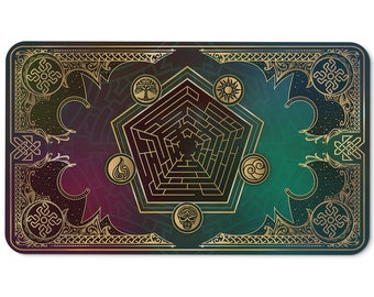 Paramint Mana Blast - Paramint - MTG Playmat - Perfect for Magic The Gathering, Pokemon, YuGiOh, Anime - TCG Card Game Table Mat