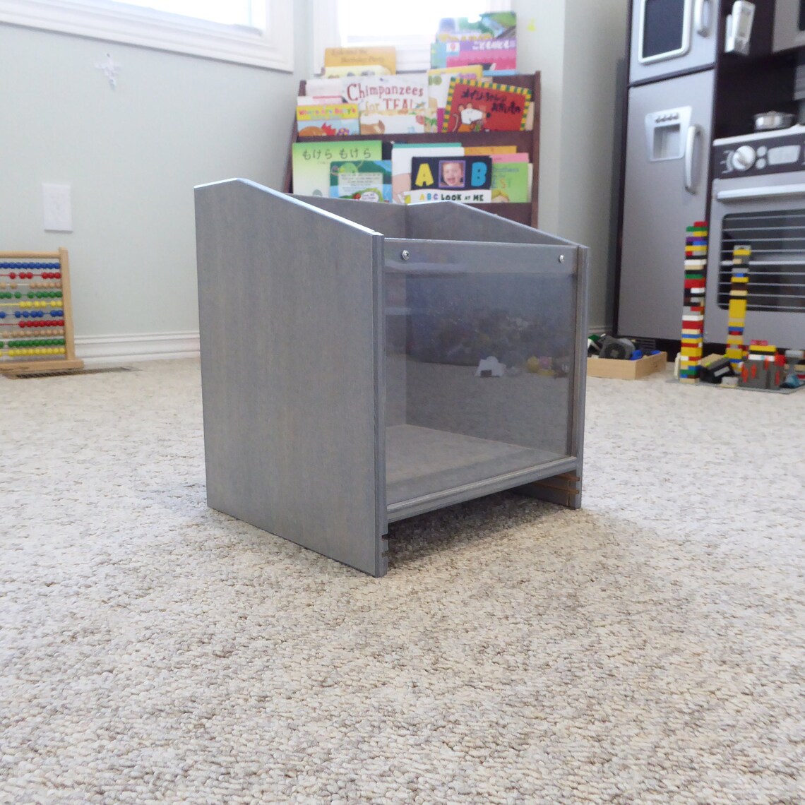 LEGO Organizer Box with Clear Acrylic Front Slots for Etsy