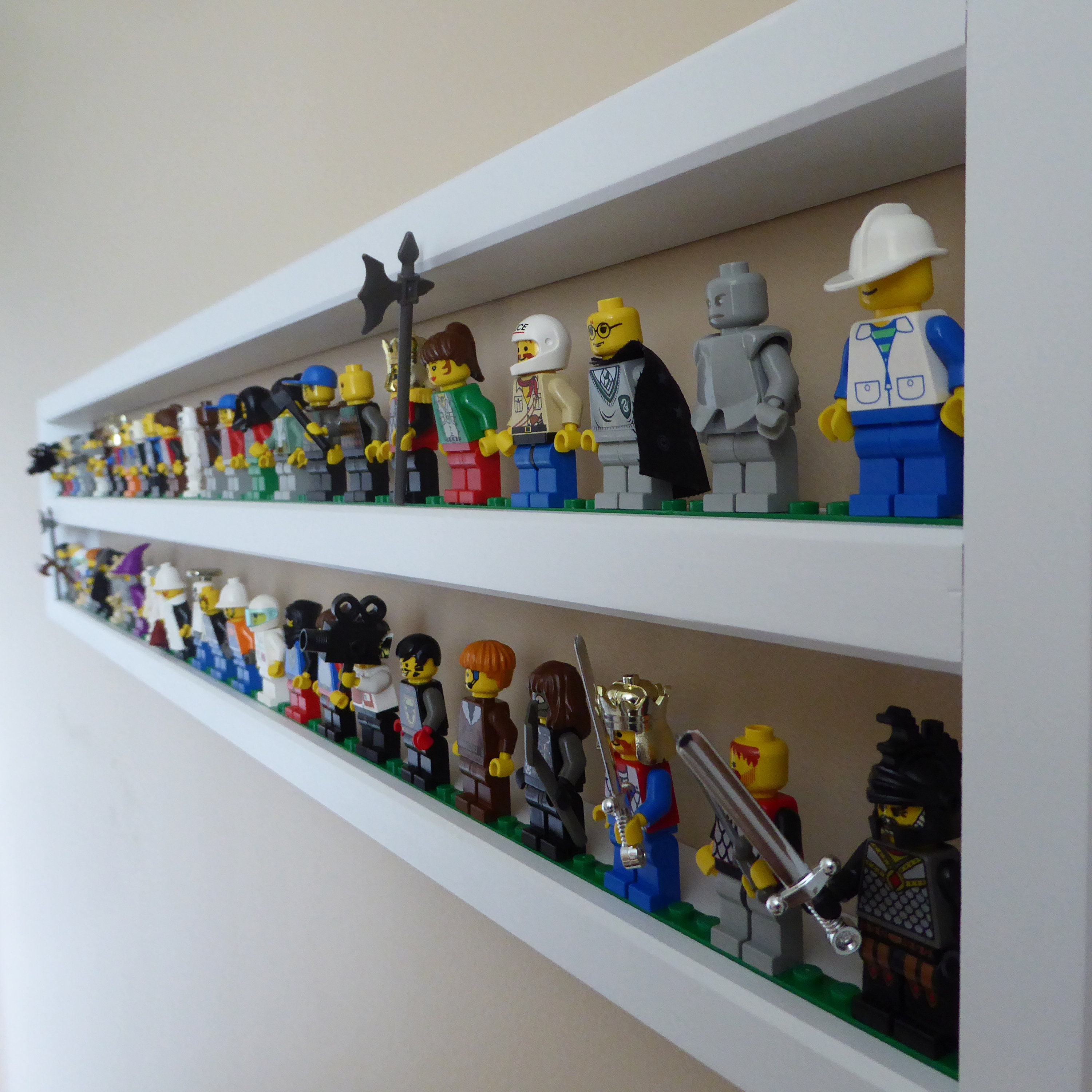 Floating Wide/Horizontal Wall Shelf for Lego Minifigures Etsy España