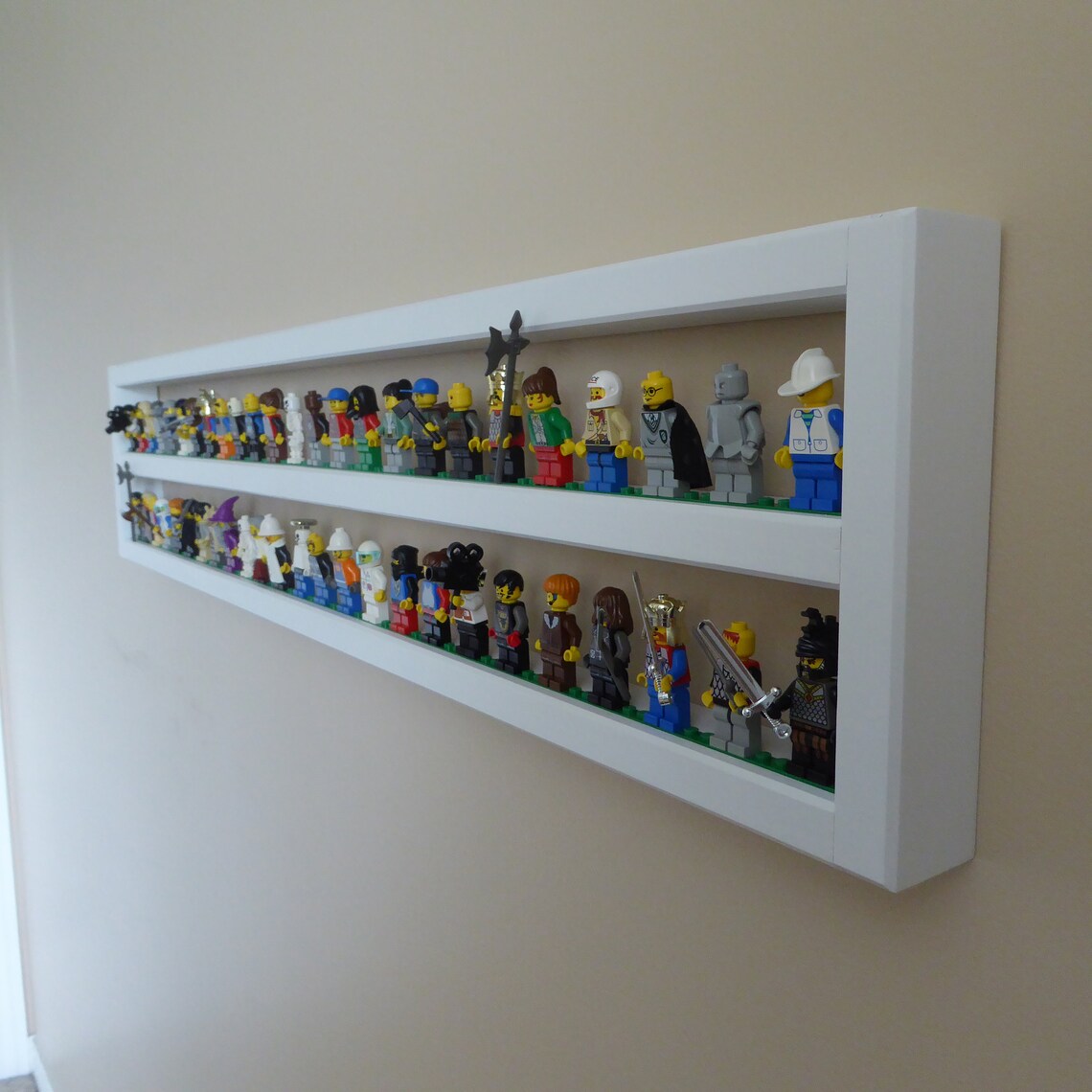Floating Wide/Horizontal Wall Shelf for Lego Minifigures Etsy