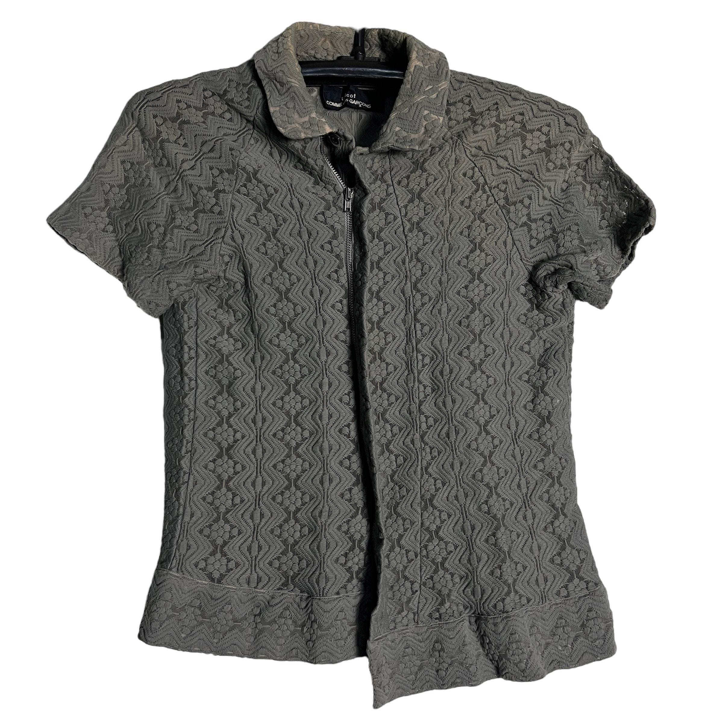 COMME des GARÇONS tricot gathered neck shirt – dot COMME