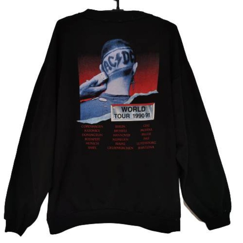 Authentic Vintage ACDC Sweatshirt the Razors Edge World Tour - Etsy