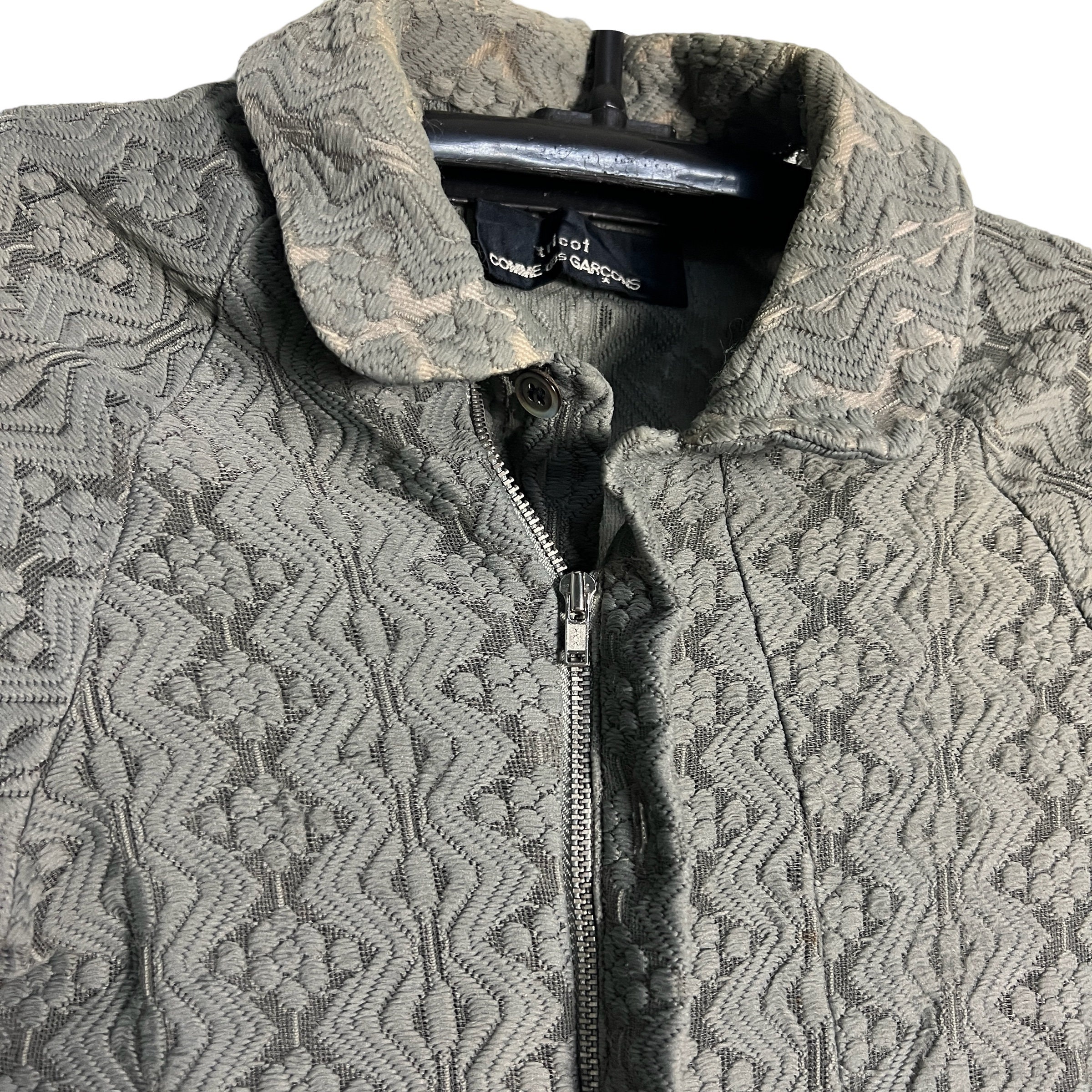 Vintage Tricot Comme Des Garcon Knit Sheers Double Zipper