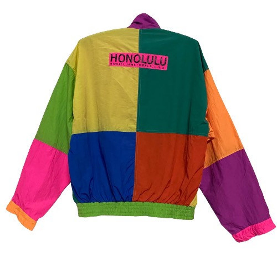 Authentic Vintage Jams World Windbreaker Jacket Multicolor Etsy