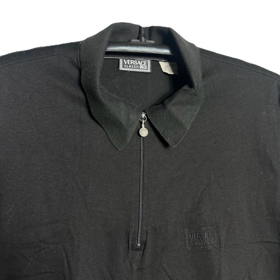 Vintage Versace Classic V2 Half Zipper Polo Shirt - image 2