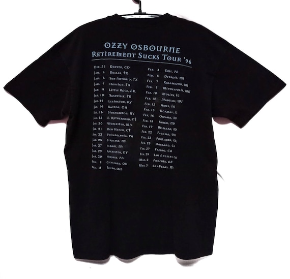 Vintage Ozzy Osbourne Tour 1996 Promo Shirt - image 3