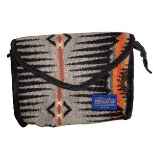 Vintage Pendleton Aztec Wool Wristlet Bag