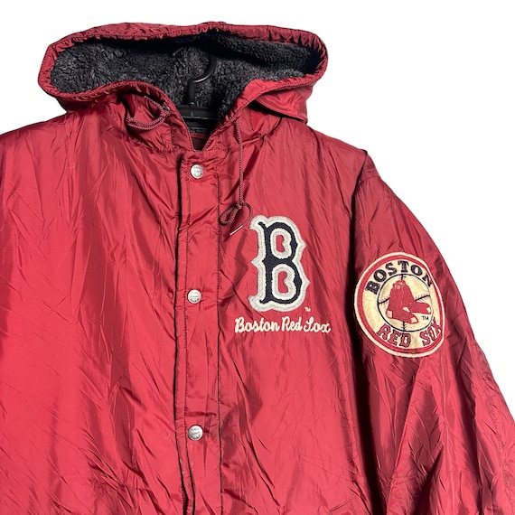 Mitchell and ness red sox jacket deals