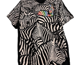 【90s】LIQUID BLUE ゼブラTシャツ(XL) 90s】LIQUID BLUE ゼブラTシャツ(XL)