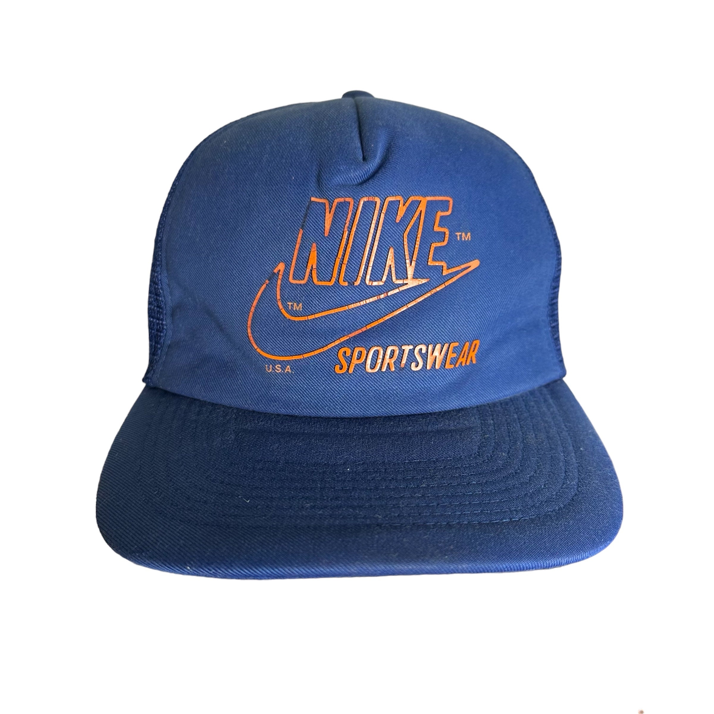 Vintage Nike Swoosh Sportwear Trucker Cap Hat - Etsy