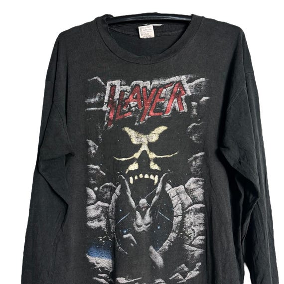 Vintage 90s Slayer Band Live Instrusion Long Sleeve T-shirt - Etsy