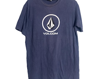 Volcom 青 Tシャツ コットン　ビンテージ　L Volcom 青 Tシャツ コットンビンテージL