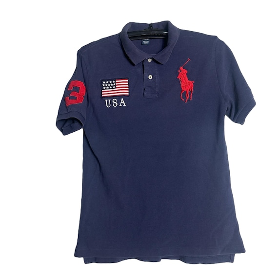 Vintage Polo Ralph Lauren USA #3 Polo Shirt - Etsy