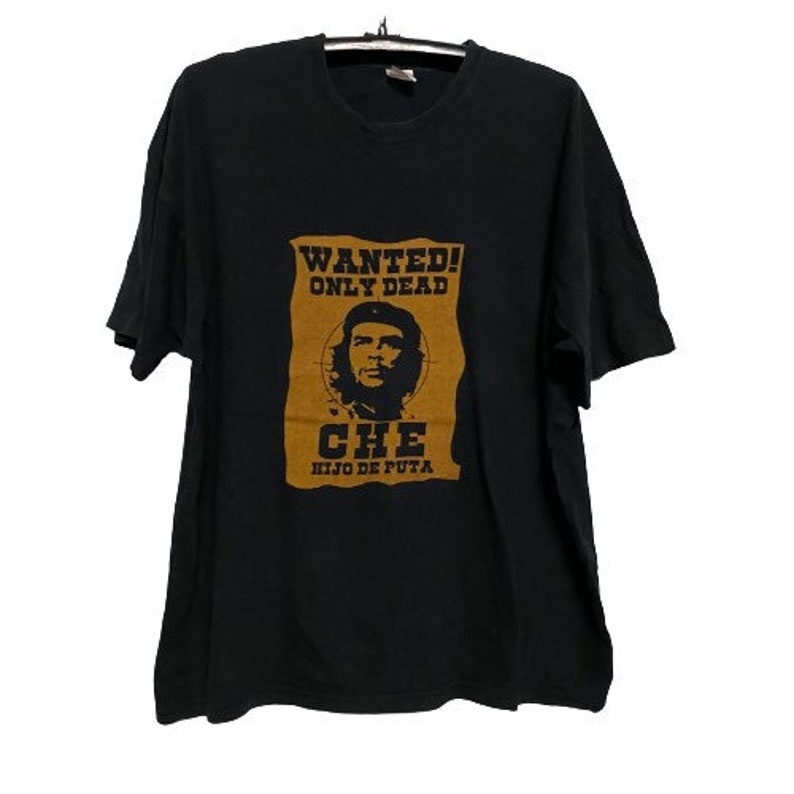 Authentic Vintage Che Guevara Most Wanted Shirt Black Color