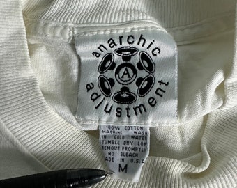 Vintage Anarchic Adjustment Long Sleeves Streetwear T-shirt Vintage Anarchic Adjustment Long Sleeves Streetwear T-shirt