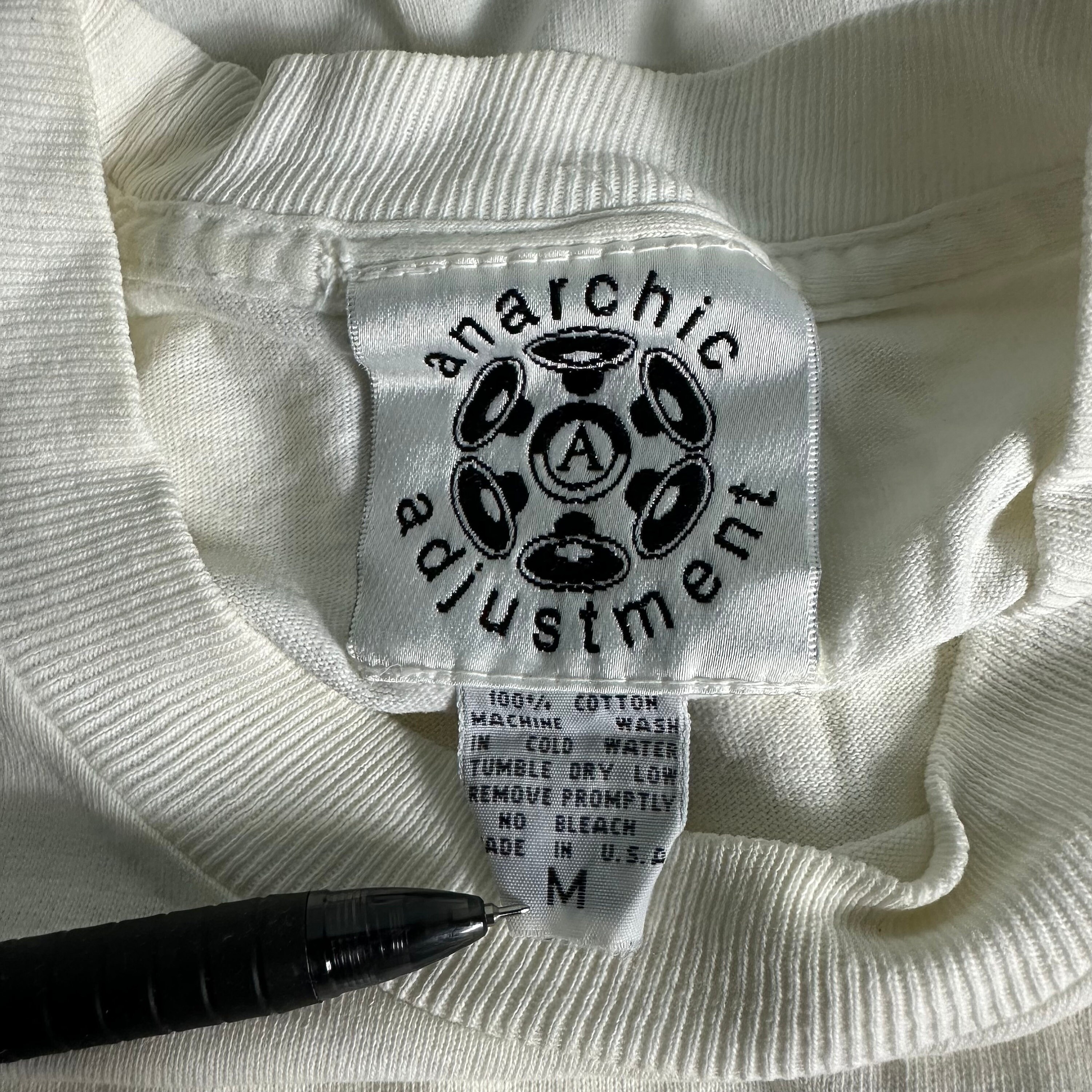 Vintage Anarchic Adjustment Long Sleeves Streetwear T-shirt Vintage Anarchic Adjustment Long Sleeves Streetwear T-shirt