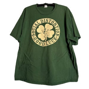 Vintage Social Distortion Punk Rock Band T-shirt
