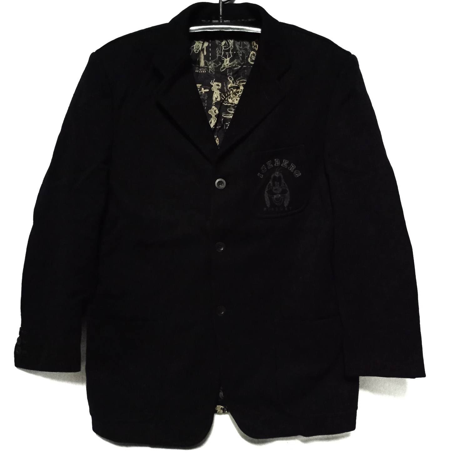 Iceberg History Coats Vintage Branded Black Color Made in Etsy