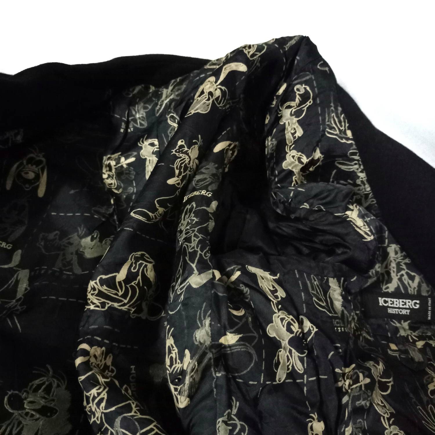 Iceberg History Coats Vintage Branded Black Color Made in Etsy New