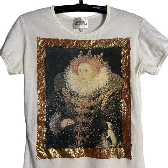 Vintage Vivienne Westwood Queen Elizabeth OVP T-shirt - Etsy