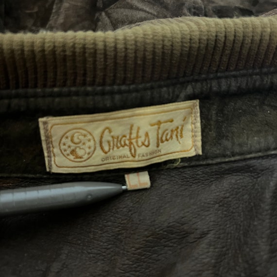 Vintage Craft Tani Handmade Suede Leather Jacket - image 3
