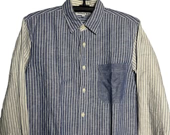 Tシャツ・カットソー J W ANDERSON 'Patchword Striped' shirt (SH0370PG1414 888) PATCHWORK STRIPED SHIRT – JW Anderson