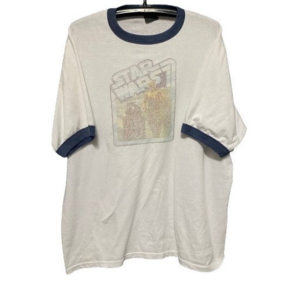Authentic Vintage Star Wars Movie Shirt 50Cotton 50Polyester Made in USA