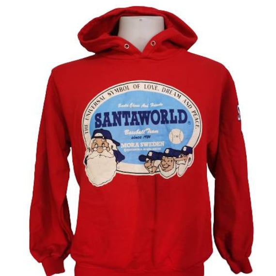 Authentic VintageSantaWorld Hoodie Sweater Red Co… - image 1