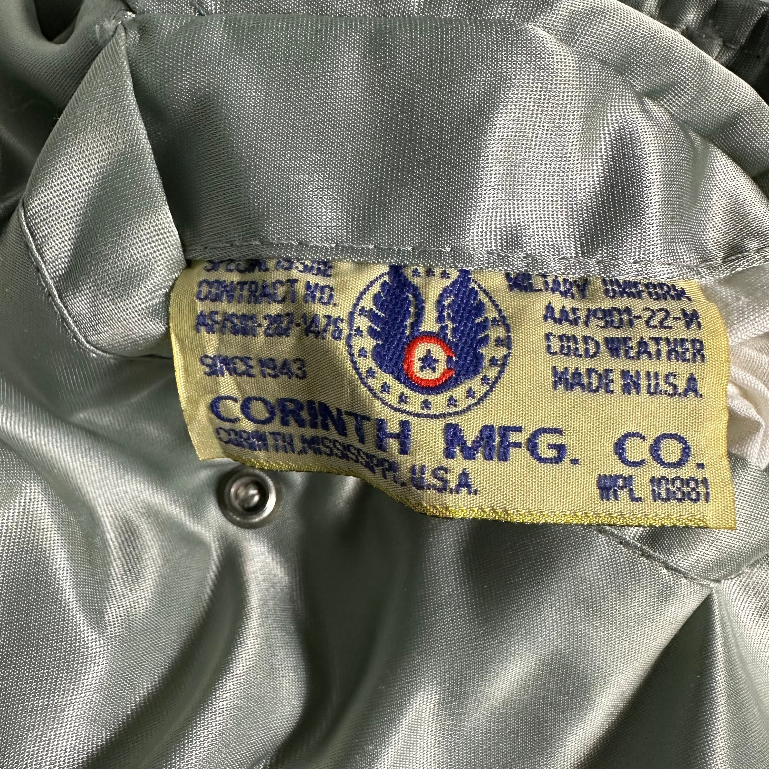 Vintage Corinth MFG Co MA-1 Flyers Bomber Reversible Jacket