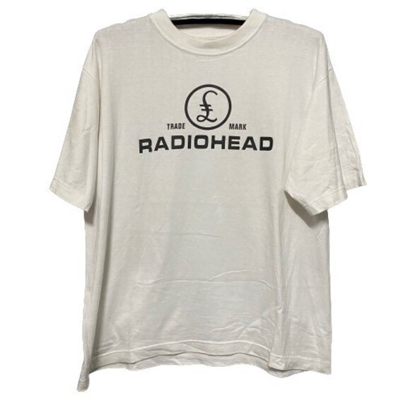 Authentic Vintage Radiohead Band Shirt White Color