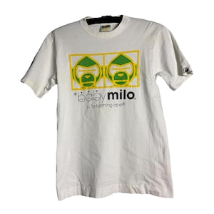 Vintage A Bathing Ape Bape Baby Milo Alien T-shirt Single Stich