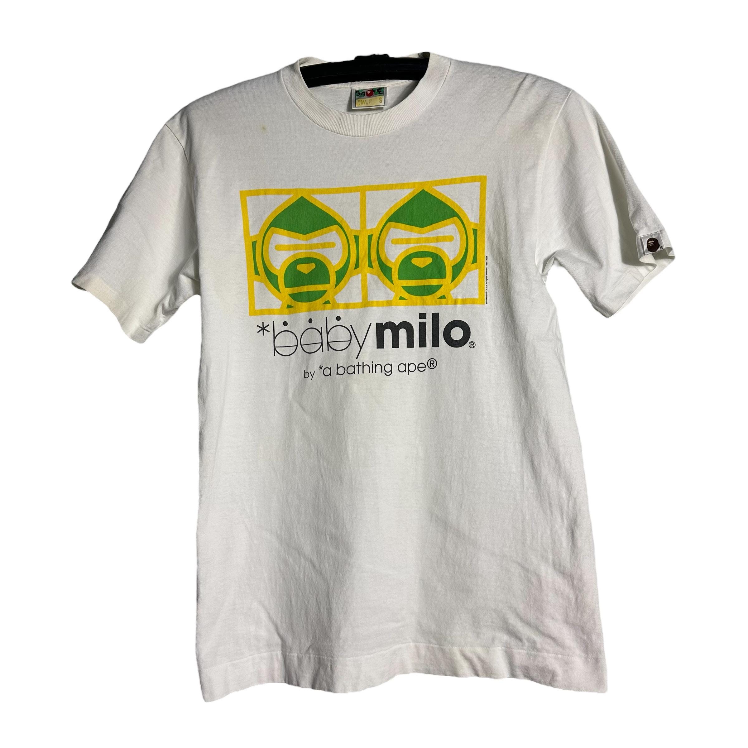 R*様 希少　BABYMILO ホワイト Tシャツ XS エイプ COLORS BABY MILO TEE（Tシャツ/カットソー）｜A BATHING APE