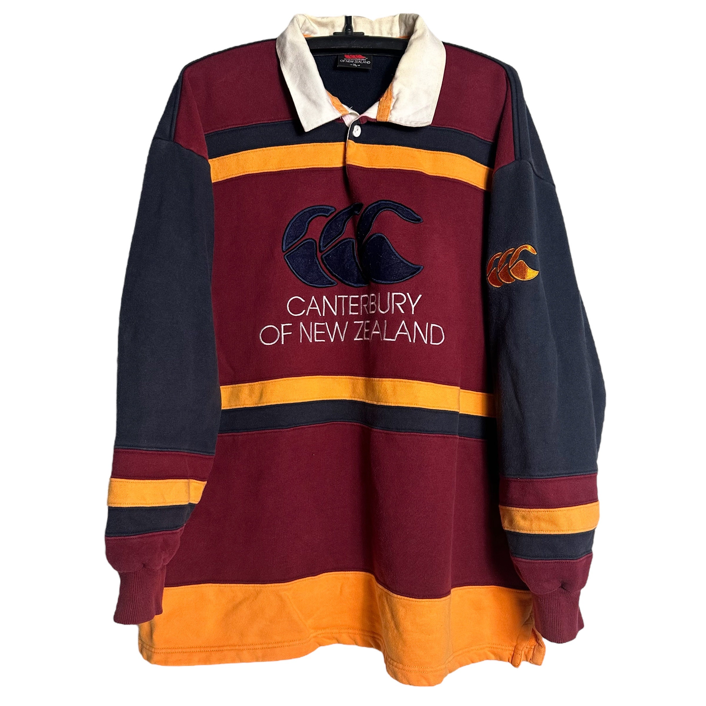 Vintage Canterbury Of New Zealand Stripes Crewneck Sweatshirt