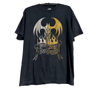 Koszulka Vintage Devilock Devilman Skull Spell Out