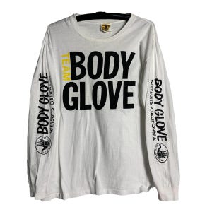 Vintage 90s Body Glove USA All Print L/Sleeve T-shirt