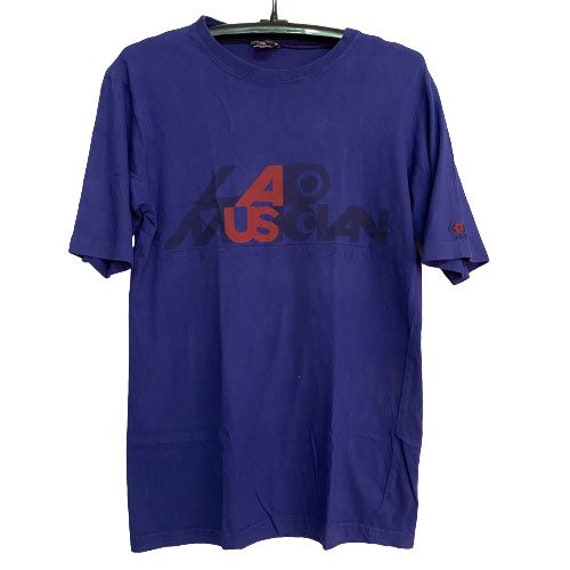 Authentic Vintage Lad Musician Shirt Big Logo Blue Color Made - Etsy